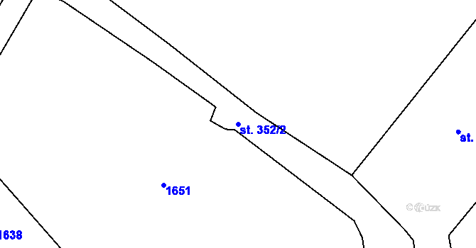 Parcela st. 352/2 v KÚ Veselá u Valašského Meziříčí, Katastrální mapa