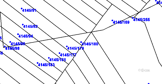 Parcela st. 4145/180 v KÚ Veselí nad Lužnicí, Katastrální mapa