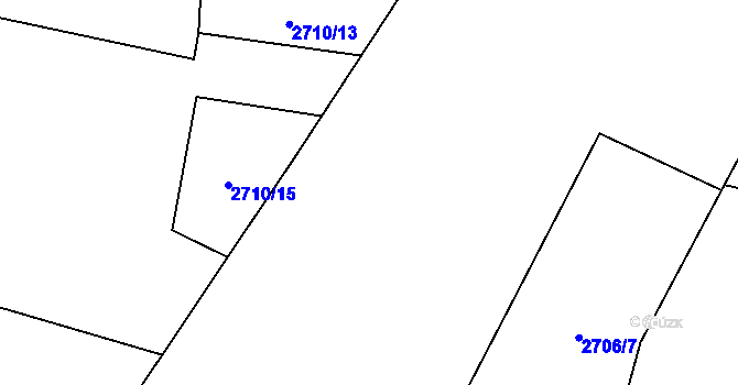 Parcela st. 4396/178 v KÚ Veselí nad Lužnicí, Katastrální mapa
