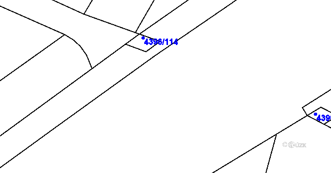 Parcela st. 4396/112 v KÚ Veselí nad Lužnicí, Katastrální mapa