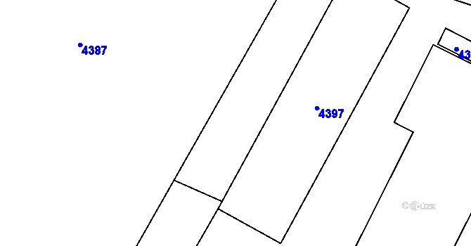 Parcela st. 3011/12 v KÚ Žíšov u Veselí nad Lužnicí, Katastrální mapa