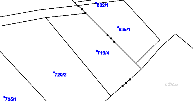 Parcela st. 719/4 v KÚ Veselíčko u Žďáru nad Sázavou, Katastrální mapa