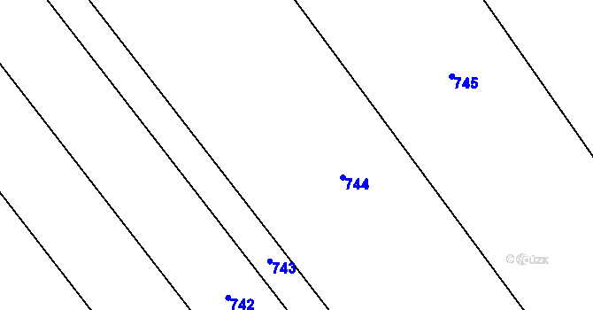 Parcela st. 126/20 v KÚ Tupec, Katastrální mapa