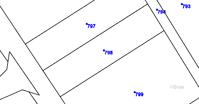 Parcela st. 347/24 v KÚ Tupec, Katastrální mapa