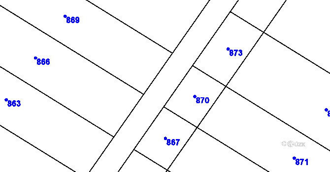 Parcela st. 357/35 v KÚ Tupec, Katastrální mapa