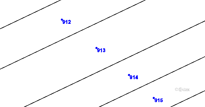 Parcela st. 374/48 v KÚ Tupec, Katastrální mapa