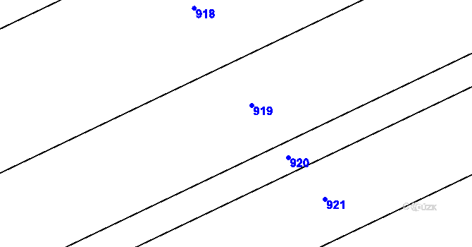 Parcela st. 374/54 v KÚ Tupec, Katastrální mapa