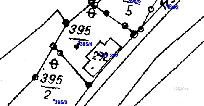 Parcela st. 292 v KÚ Veselíčko u Lipníka nad Bečvou, Katastrální mapa