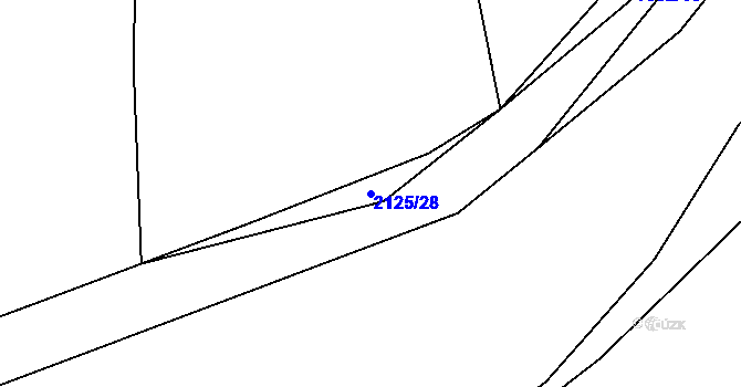 Parcela st. 2125/28 v KÚ Jedovary, Katastrální mapa