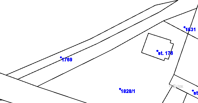 Parcela st. 2112/2 v KÚ Ostrolovský Újezd, Katastrální mapa