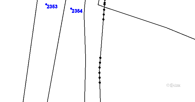 Parcela st. 2081/4 v KÚ Rankov u Trhových Svinů, Katastrální mapa