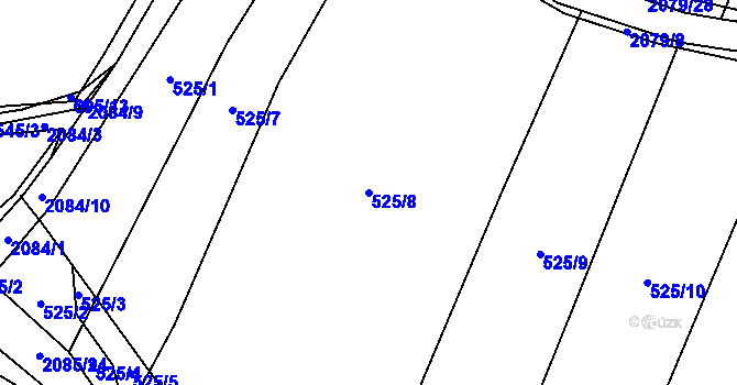 Parcela st. 525/8 v KÚ Rankov u Trhových Svinů, Katastrální mapa