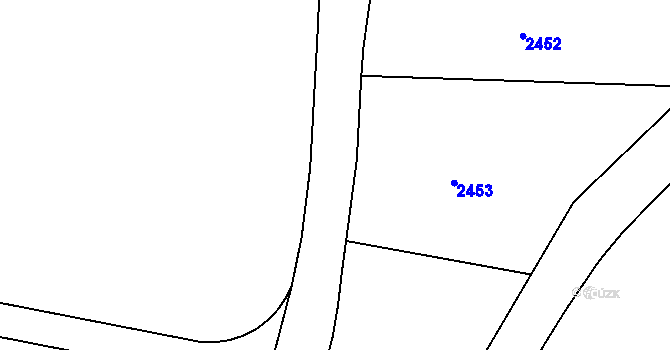 Parcela st. 2096/44 v KÚ Rankov u Trhových Svinů, Katastrální mapa