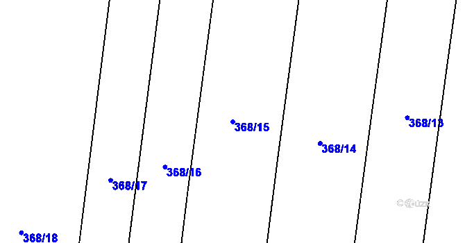 Parcela st. 368/15 v KÚ Veselý Žďár, Katastrální mapa