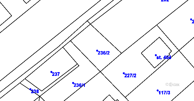 Parcela st. 236/2 v KÚ Veselý Žďár, Katastrální mapa