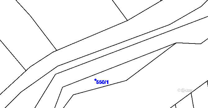 Parcela st. 547/3 v KÚ Vésky, Katastrální mapa