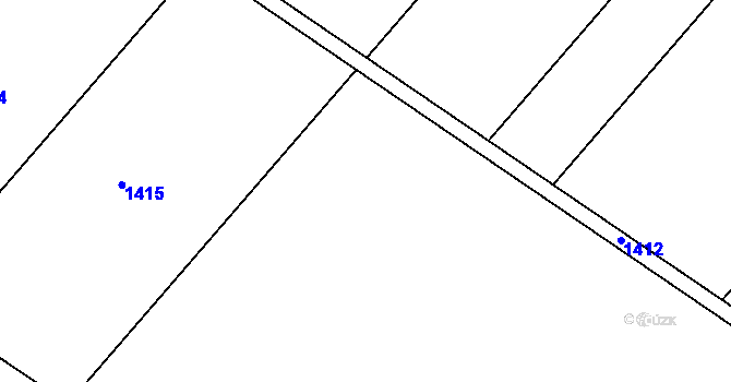 Parcela st. 870/27 v KÚ Vestec nad Mrlinou, Katastrální mapa