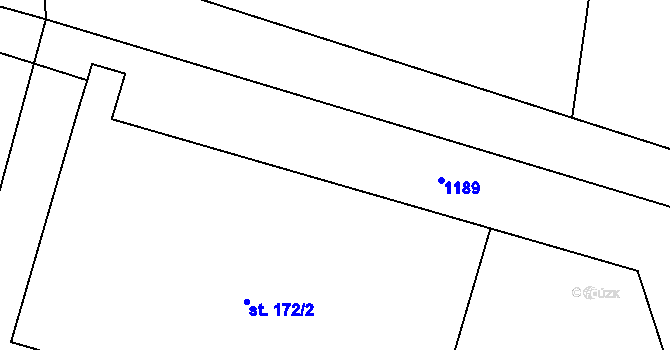 Parcela st. 642/14 v KÚ Vestec nad Mrlinou, Katastrální mapa