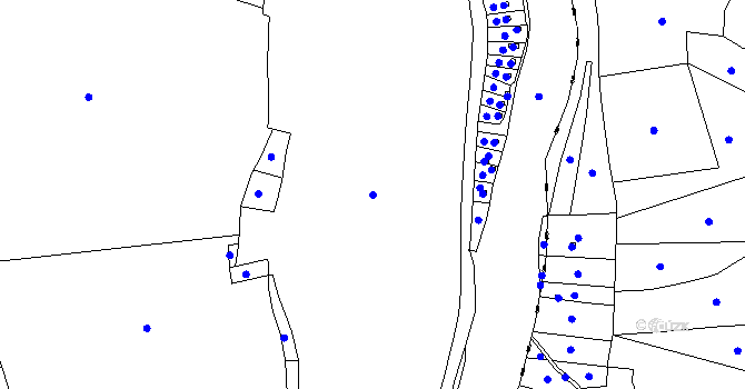 Parcela st. 645/1 v KÚ Hašlovice, Katastrální mapa