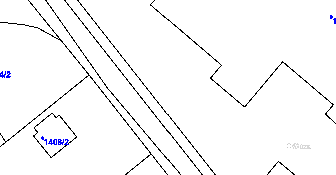 Parcela st. 2593 v KÚ Veverská Bítýška, Katastrální mapa