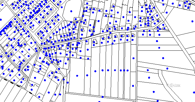 Parcela st. 160/1 v KÚ Vícov, Katastrální mapa