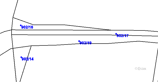 Parcela st. 902/19 v KÚ Oplotec, Katastrální mapa