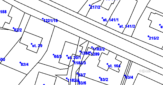 Parcela st. 82/5 v KÚ Vigantice, Katastrální mapa