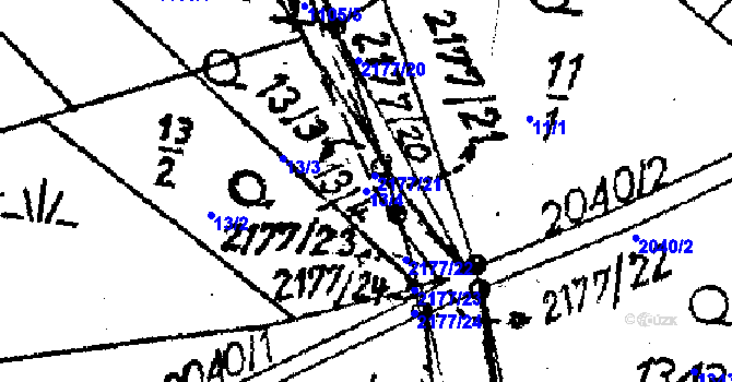 Parcela st. 13/4 v KÚ Víchová nad Jizerou, Katastrální mapa