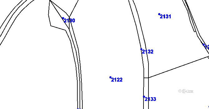 Parcela st. 357/1 v KÚ Víchovská Lhota, Katastrální mapa