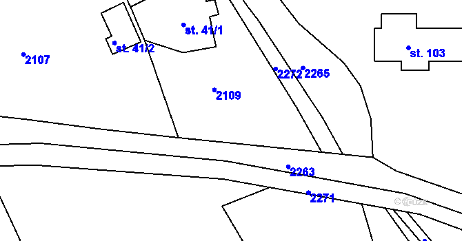 Parcela st. 507/10 v KÚ Víchovská Lhota, Katastrální mapa
