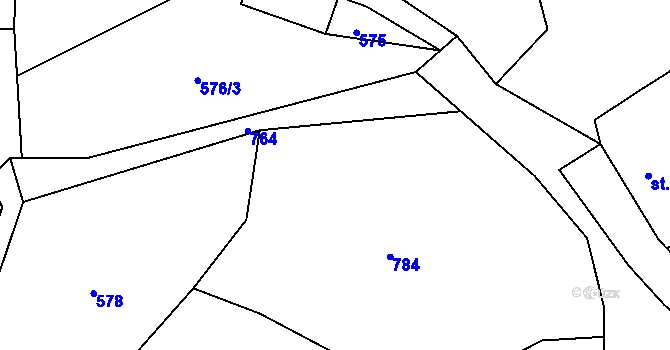 Parcela st. 29 v KÚ Heřmanice u Vilémova, Katastrální mapa