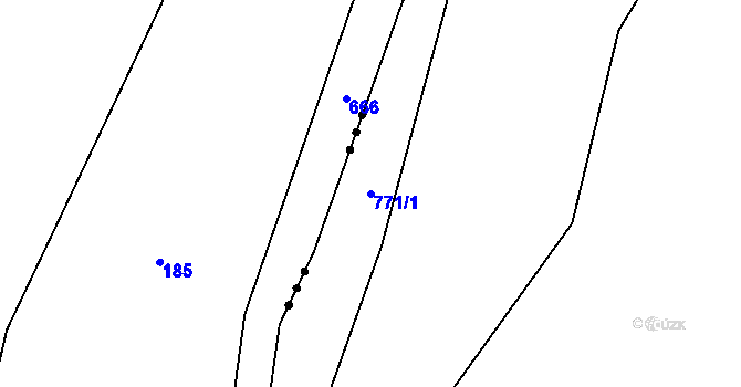 Parcela st. 771/1 v KÚ Heřmanice u Vilémova, Katastrální mapa