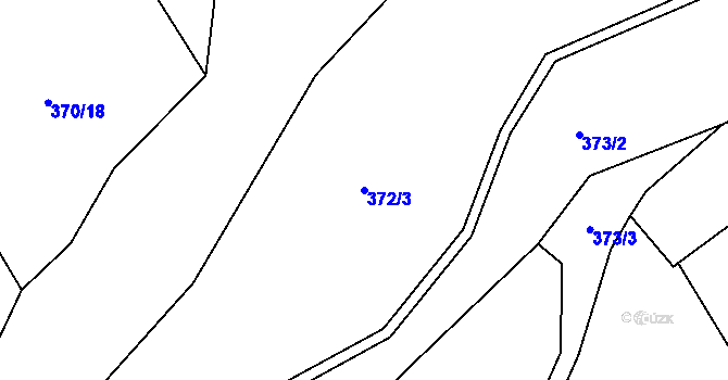 Parcela st. 372/3 v KÚ Klášter u Vilémova, Katastrální mapa