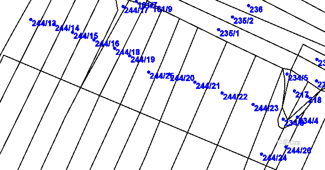 Parcela st. 161/1 v KÚ Vilémovice u Macochy, Katastrální mapa