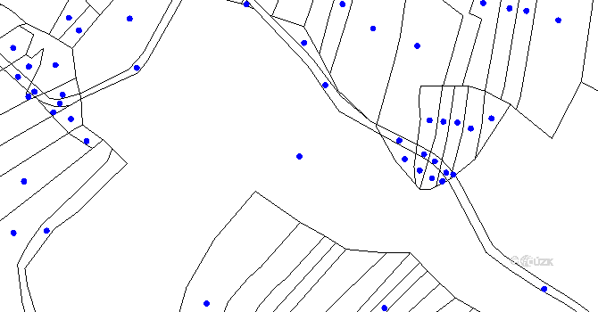 Parcela st. 1201/1 v KÚ Vilice, Katastrální mapa