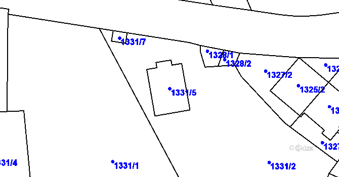 Parcela st. 1331/5 v KÚ Vimperk, Katastrální mapa