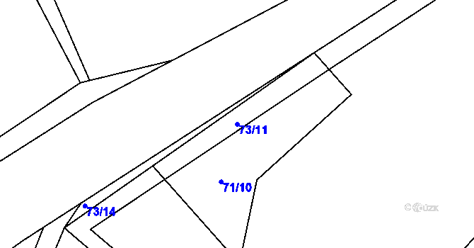 Parcela st. 73/11 v KÚ Výškovice u Vimperka, Katastrální mapa