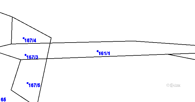 Parcela st. 161/1 v KÚ Výškovice u Vimperka, Katastrální mapa