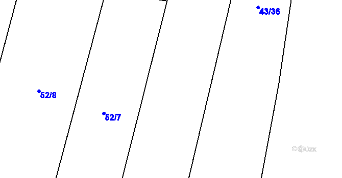 Parcela st. 43/5 v KÚ Kozojídky u Vinar, Katastrální mapa