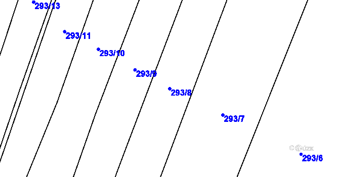 Parcela st. 293/8 v KÚ Smidarská Lhota, Katastrální mapa