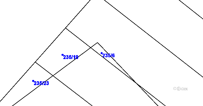 Parcela st. 235/6 v KÚ Vinary u Smidar, Katastrální mapa