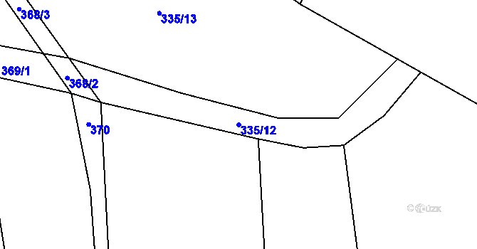 Parcela st. 335/12 v KÚ Vinary u Smidar, Katastrální mapa
