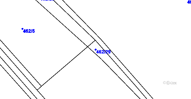 Parcela st. 462/29 v KÚ Vinaře, Katastrální mapa