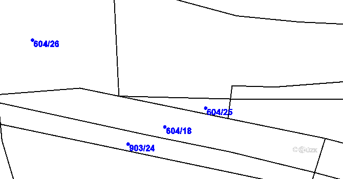 Parcela st. 625/7 v KÚ Vinařice u Suchomast, Katastrální mapa