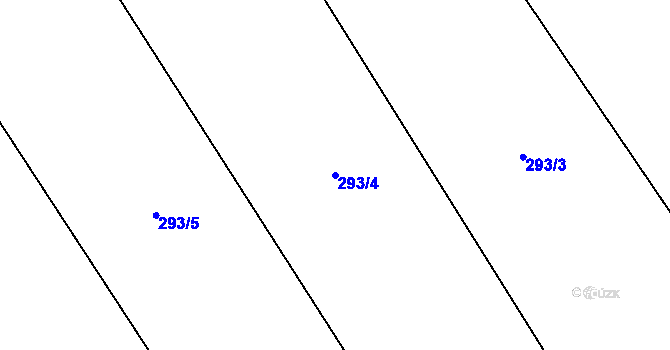 Parcela st. 293/4 v KÚ Vinařice u Suchomast, Katastrální mapa