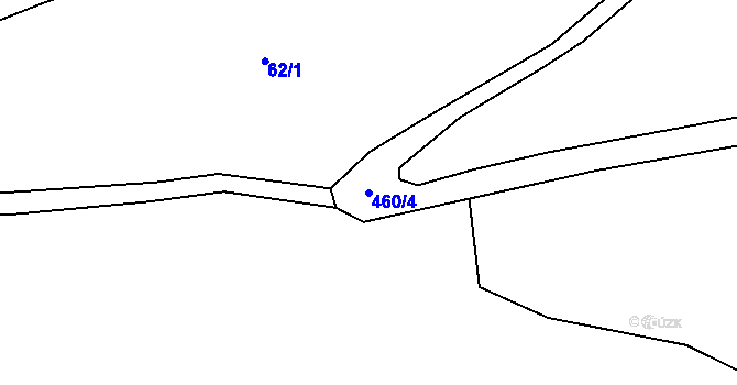 Parcela st. 460/4 v KÚ Divice, Katastrální mapa