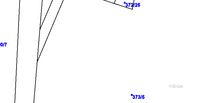 Parcela st. 372/20 v KÚ Vinařice u Loun, Katastrální mapa
