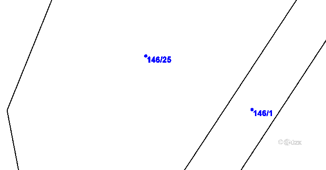 Parcela st. 146/24 v KÚ Vinařice u Loun, Katastrální mapa