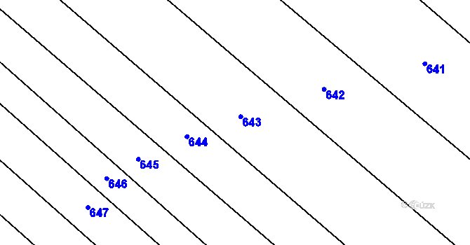 Parcela st. 333/9 v KÚ Lýsky, Katastrální mapa