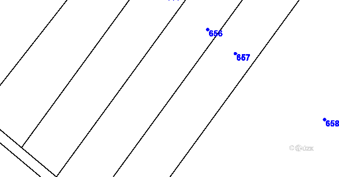 Parcela st. 403/18 v KÚ Lýsky, Katastrální mapa